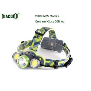 Waterproof Rechargeable Led Headlamp , 1500lm CREE Rechargeable Headlamp