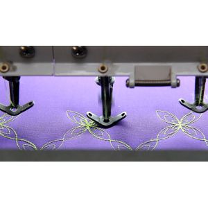 High Speed Multihead Industrial Embroidery Machines 76.2mm Quilting and