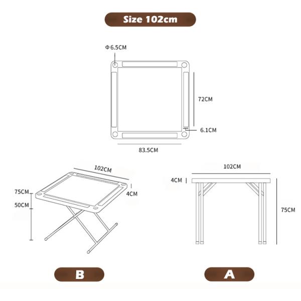 Customizable Logo 4-Player Poker Card Mahjong Table for Outdoor and Indoor Activities