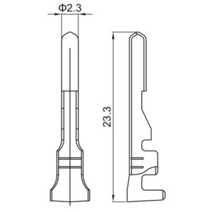 Tin Plating Automotive Electrical Terminals And Connectors 2.3 Mm Width