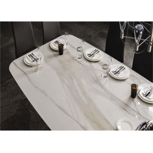 Rectangular Square Marble Dining Table Popular Luxurious Modern Style