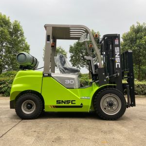 FL30 3ton LPG Forklift with Fork Positioner and Side Shifter Lift Height 3000