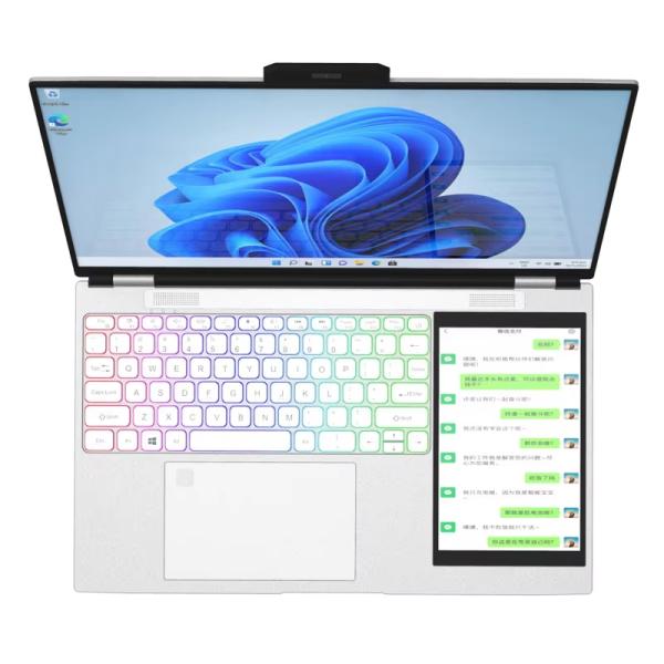 Double Screen Touch 15.6" +7" Ips Brand New Business Laptop 16gb Ram 128/256/512gb 1tb Ssd Notebook Computer Laptop Dual Screen