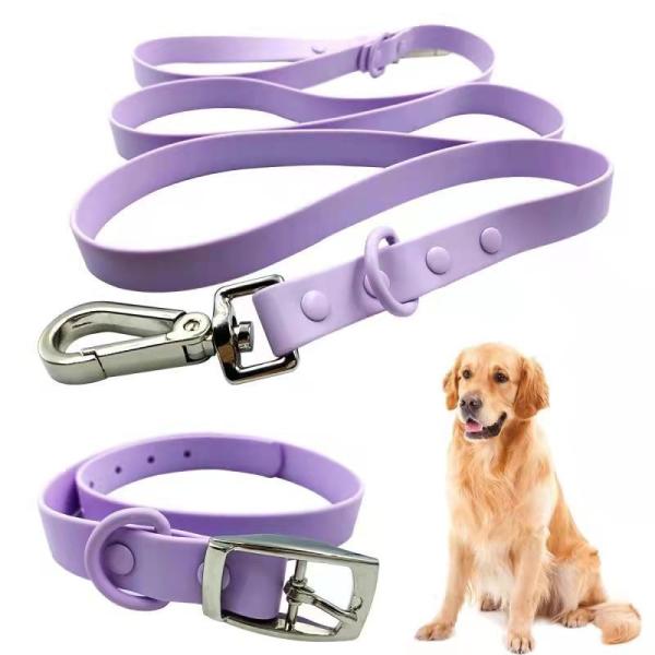 Quality Anti Fouling Waterproof PVC Dog Collar And Leash Set wholesale