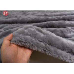 Home Textiles Plush Fur Blanket Knitted Darker Gray Animal Rabbit Fur Blanket