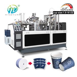 China Fully Automatic High Speed Paper Cup Tea Machine 80-100pcs/Min on sale