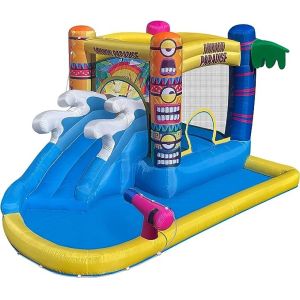 Commercial Grade Inflatable Jumping Castle With Slide Backyard Waterslide With
