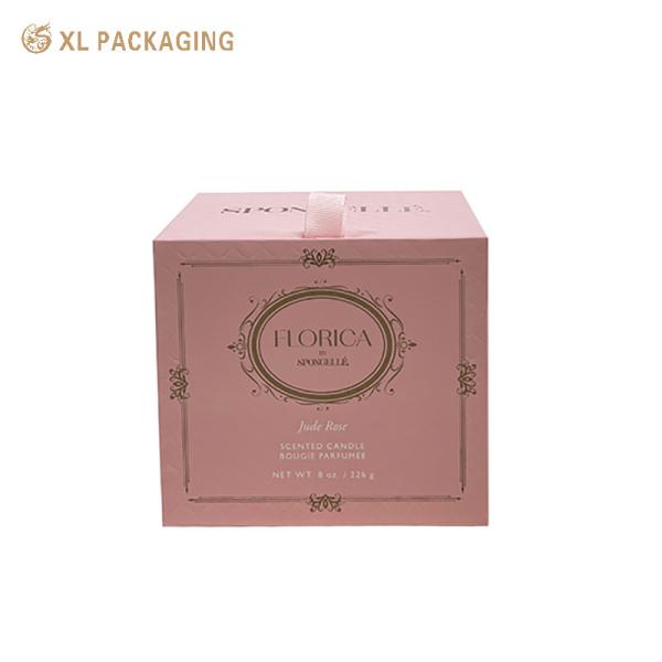 Quality XL Packaging Custom Packaging Box Factory Custom Printed Luxury Pink Candle Gift Boxes Hard Cardboard Gift Box For Candles wholesale