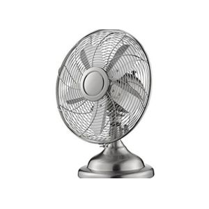 12 inch oscillating retro desk fan 120-volt Knob Switch Onyx Copper Finish