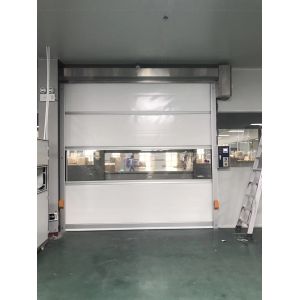 PVC transparent High Speed Shutter Door Rapid Fast Spiral Industrial Doors