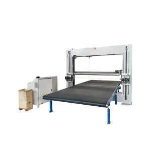 Automatic Dual Blade Horizontal And Vertical PU Foam Sponge CNC Cutting Machine