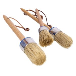 China Epoxy Glue Chalk Paint Brush Set 3Pcs For Furniture Natural Bristle Painting on sale