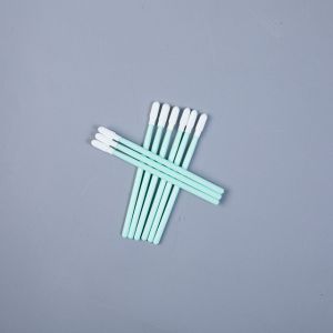Knitted Polyester / Microfiber Electronics Cleaning Swabs Round Head OEM Service