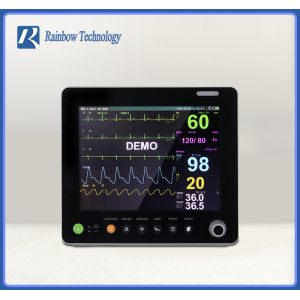 Lightweight Patient Monitor with Audible and Visual Alarm for Hospital Use