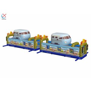 0.55mm Giant Inflatable Obstacle Course Car Obstacle Course Bounce House