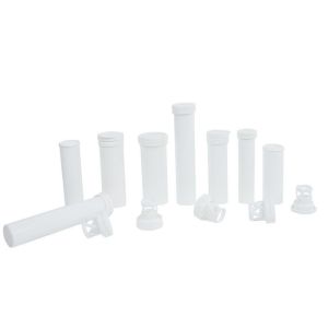 Portable PP Collar Effervescent Tubes for White Long Vitamin C Tablets and More
