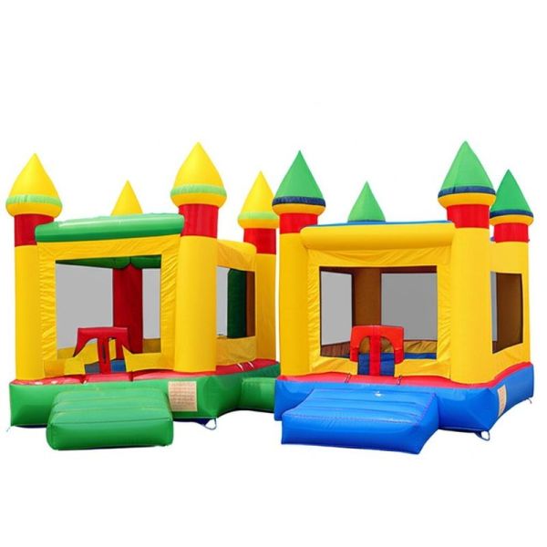 Multiple Colors Inflatable Castles Lightweight And Foldable For Easy Transport