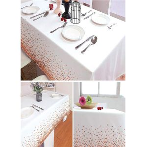 Pantone PEVA Recyclable Table Cloth Waterproof Oilproof Table Covers