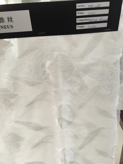 Quality silk/metallic clipped jacquard wholesale