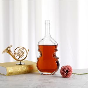 Hot Stamping Glass Bottle for Vodka Whisky Liquor Customize Cap and Surface