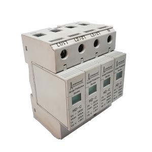 White UC 385V Power Surge Protection Device , 40KA Surge Protector For Building