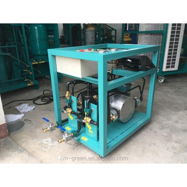 R123 R1233ZD R141B Refrigerant Gas Recovery Unit 4HP Oil Less Refrigerant Recovery Recharge Machine