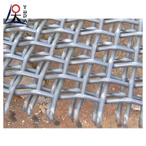 Vibrating Screen Double Woven Crimped Wire Mesh Lock Crimp Wire Mesh