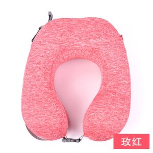 Blue Color Memory Foam Baby Pillow Flat Head Foam Travel Pillow For Airplane