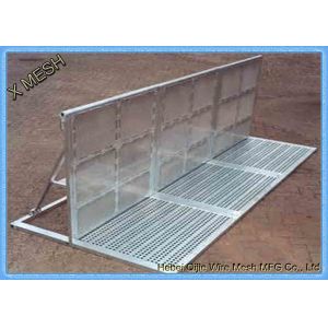Traffic Crowd Control Barrier Security Temporary Site Fencing For Concert