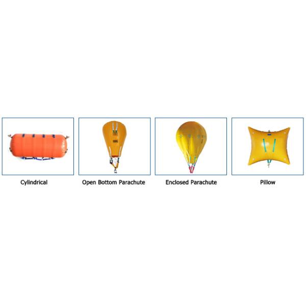 Shipwreck PVC Underwater Salvage Air Lift Bags Enclosed / Open Bottom Type