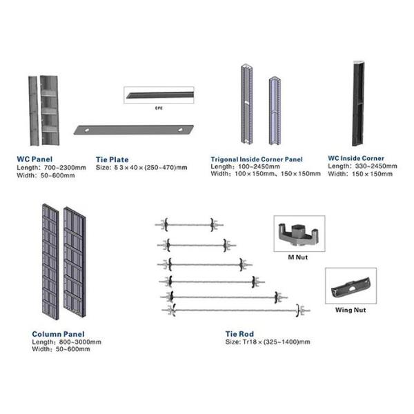 Safe And Efficient Aluminium Column Formwork