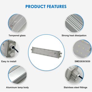 150lm-160lm Explosion Proof Linear Light Flameproof Tube Fitting