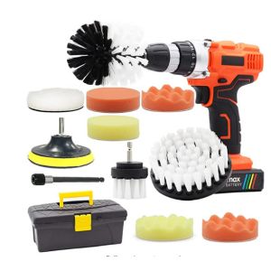 13cm 13Pcs Soft Drill Brush Attachment Set 1.5kg Efficient Cleaning