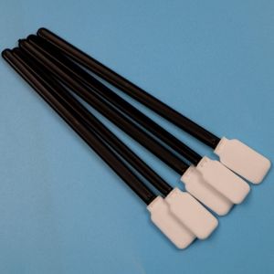 Lint Free Black Handle Flat Square Cleanroom Swab Car Cleaning Polyester Swab