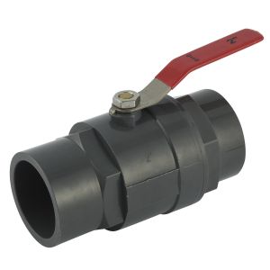 Glue Connection 1/2-4 Inch PVC Plastic Two Pieces Ball Valve with Normal