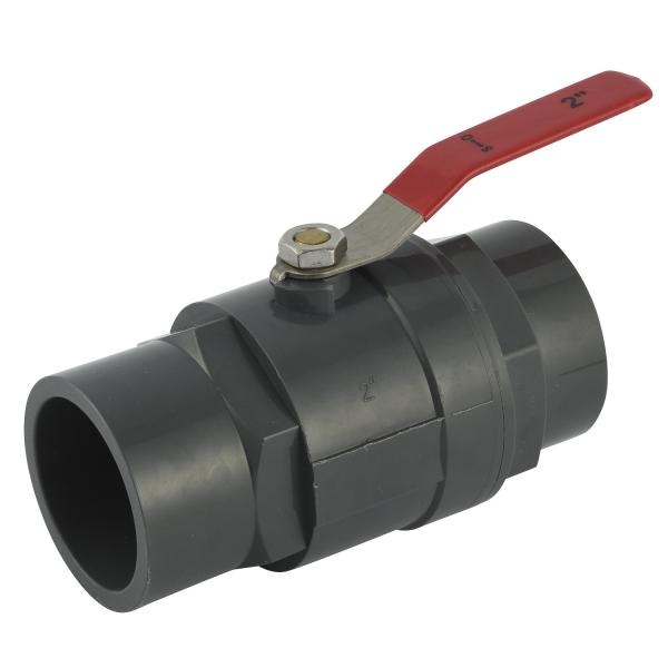 Glue Connection 1/2-4 Inch PVC Plastic Two Pieces Ball Valve with Normal