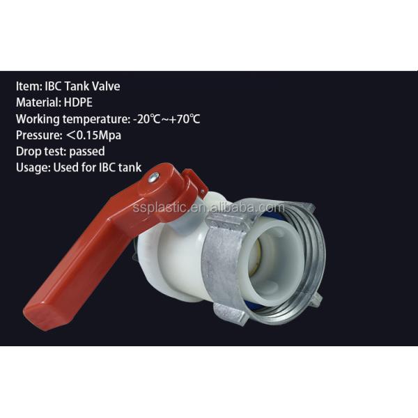 Plastic DN40 DN50 Butterfly Valve for IBC Containers Versatile and Dependabl