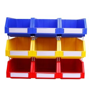 Customized Color Plastic Stackable Parts Storage Box Bin for Warehouse