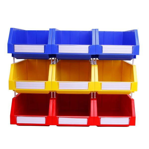 Customized Color Plastic Stackable Parts Storage Box Bin for Warehouse