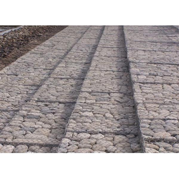 Pvc Heavy Duty Stone Mattress Gabion Wire Mesh 8x10cm 2x1x1m Straight Twist