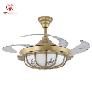 30000hours 5250lm Bladeless Led Ceiling Fan With Foldable Blades