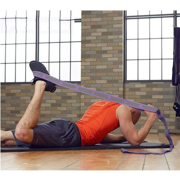 Stretch Strap, Elastic Yoga Stretching Strap, Multi-Loop Physical Therapy,