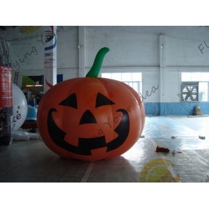 Inflatable Vegetable Shaped Balloons , Air Tight 2.5m Inflatable Pumpkin