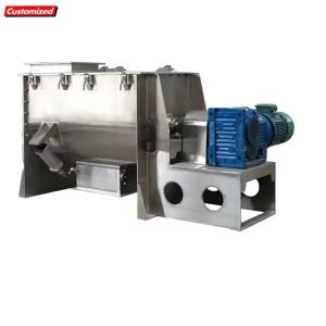 Large Pitch Powder Blender Machine High Speed For Food Processing