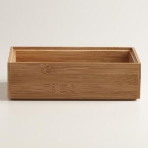 2016 newest bamboo drawer organizer storage tray