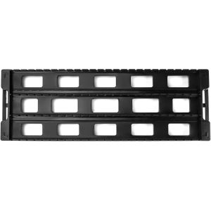 Antistatic ESD Circulation Rack Shelf Black Plastic PCB Rack, 25 Slot Storage