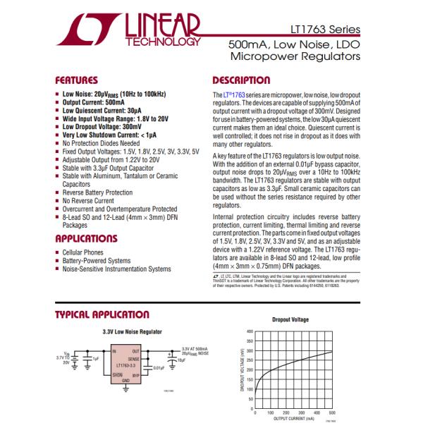 LT1763CDE-5#TRPBF Linear Voltage Regulator IC Positive Fixed 1 Output 500mA