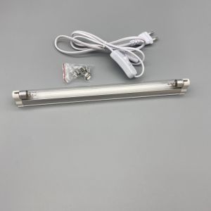 110V 185nm UV Light Lamp With 253.7nm Bulb And Plug 8W Ozone Lamp