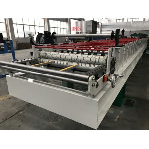 0.4 - 0.6mm Steel Thickness Tile Roll Forming Machine One Complete Chain With