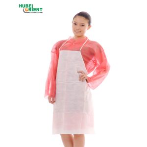 Waterproof Kitchen Non-woven PP Apron Disposable Apron Without Sleeves